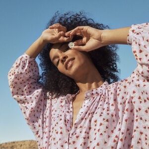 ANNA GLOVER x H&M Floral Print - Doen Jane Style Blouse 10